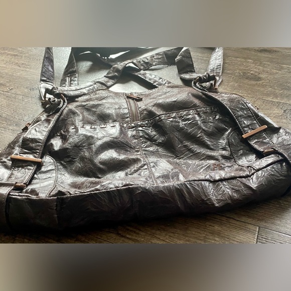 MATT and NAT large boho bag, crossbody shoulder vegan bag/purse excellent shape - Picture 4 of 6